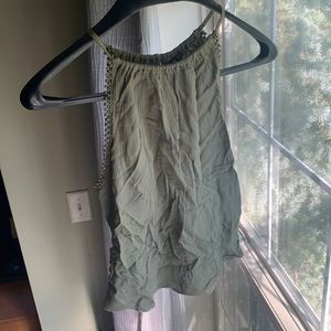 Army green tank top